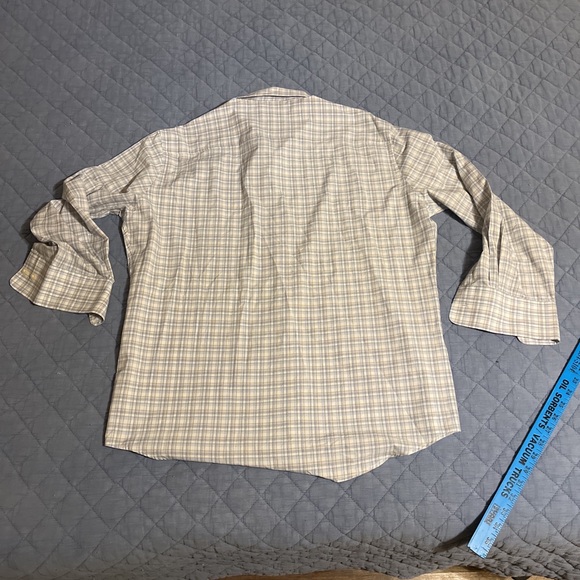 Peter Millar Blue and White Plaid Button Down Shirt - Picture 6 of 7